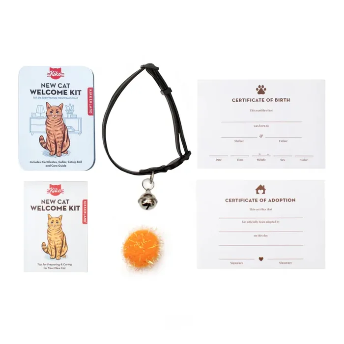 Kikkerland New Cat Welcome Care Kit