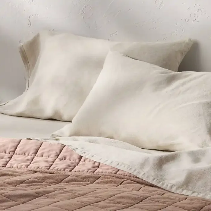 King 100% Linen Pillowcases Natural – Casaluna™