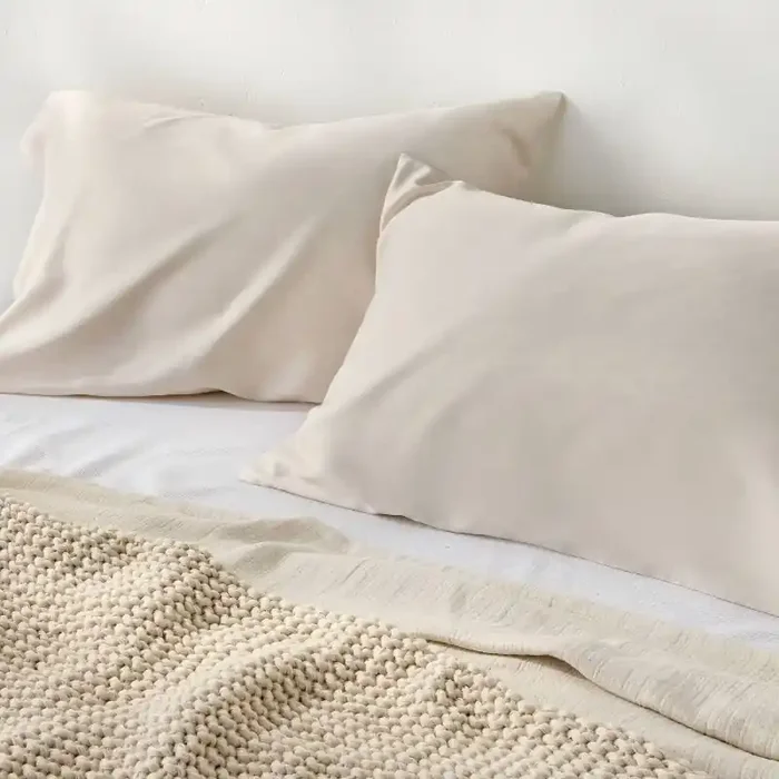 King 400 Thread Count Rayon from Bamboo Pillowcases Natural – Casaluna™