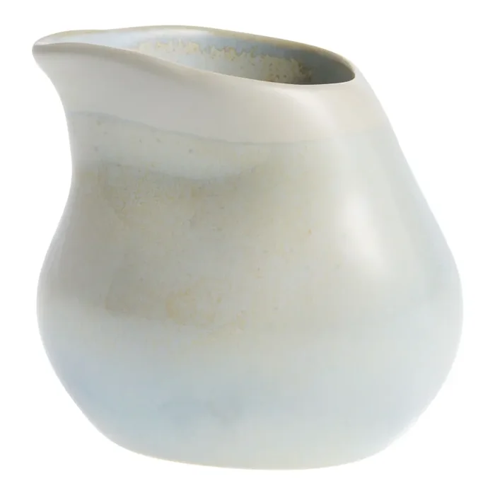 Lagos Blue Gray Reactive Glaze Ceramic Creamer