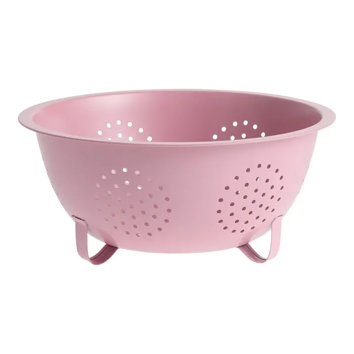 Large Lilac Stainless Steel Colander