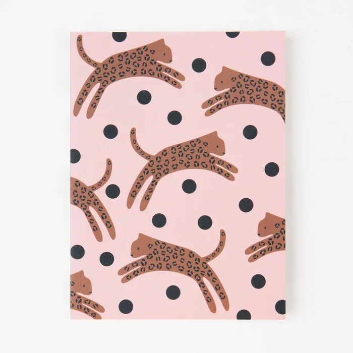 Leaping Leopard Tabbed Notebook