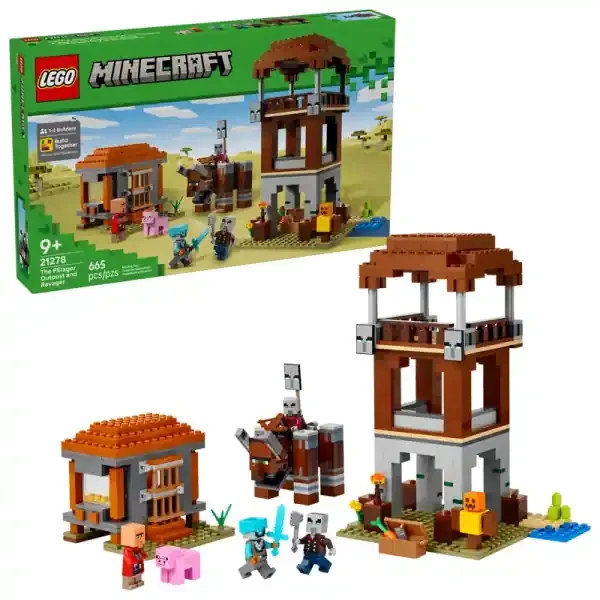 LEGO MINECRAFT THE PILLAGER OUTPOST RAVAGER