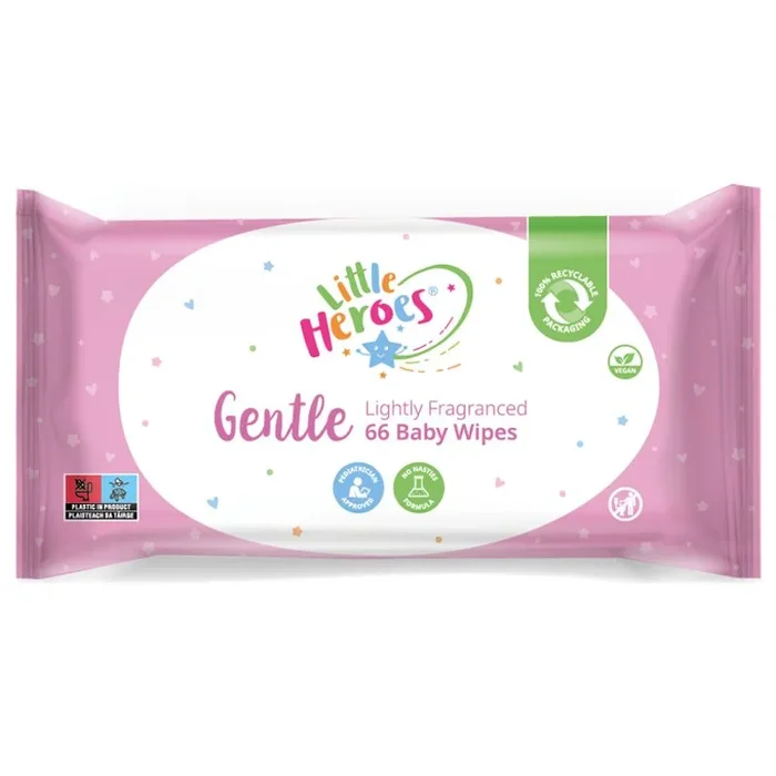 Little Heroes Baby Wipes Gentle 66 Sheets – Case of 12