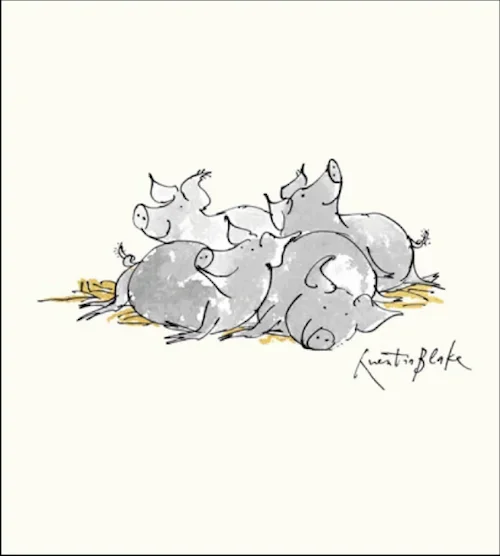 Little Pigs Quentin Blake Card