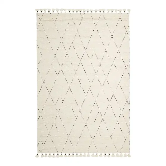 Logan Ivory Moroccan Style Wool Area Rug