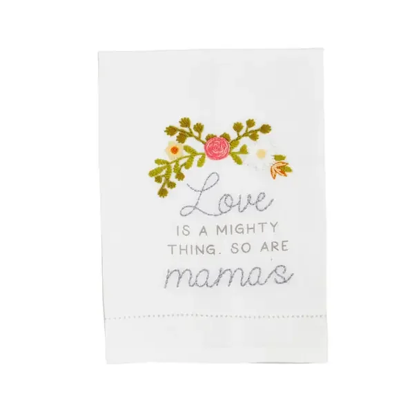 LOVE IS MOM EMBROIDERY TOWEL