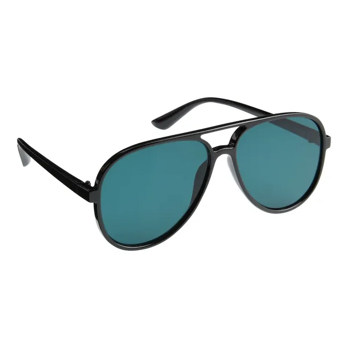 Maci Black Recycled Moto Sunglasses