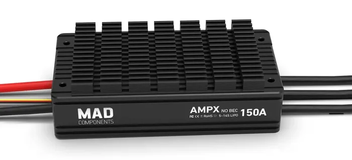 MAD AMPX 150A (5-14S) Drone ESC V1.0/V2.0 High Power Density Drone ESC Motor Speed Controller