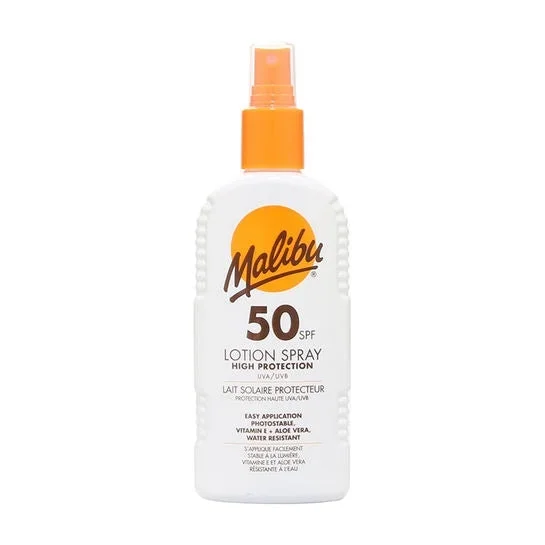Malibu High Protection Lotion Spray SPF50 Water Resistant 200ml