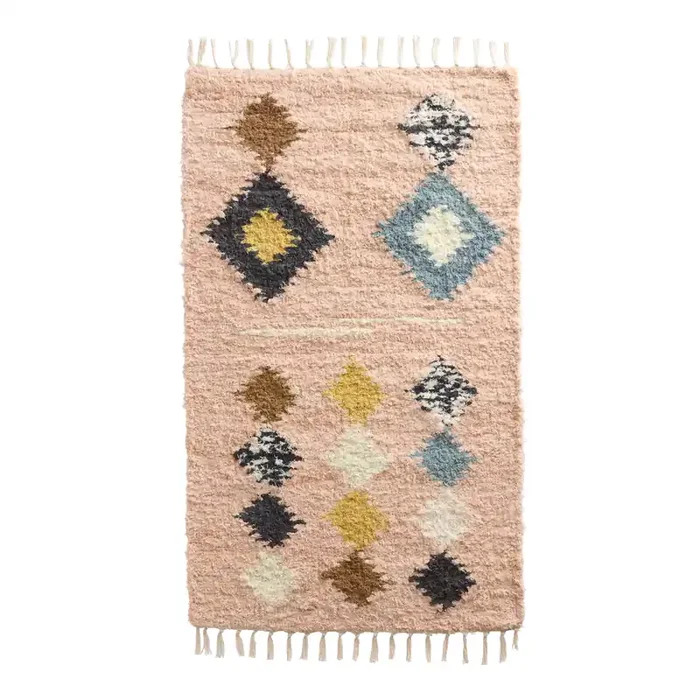 Mara Diamond Geo Woven Recycled Cotton Reversible Area Rug
