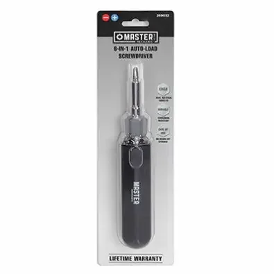 Master Mechanic 6-In-1 Auto-Load Screwdriver