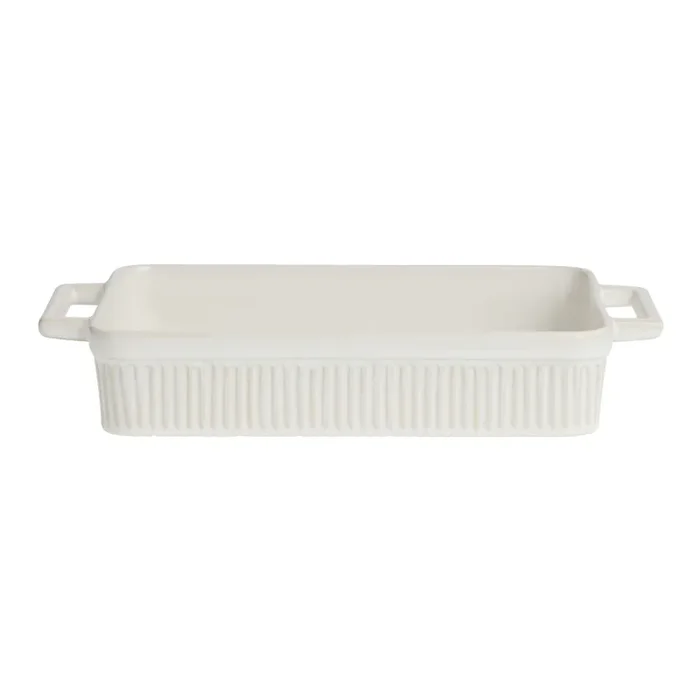 Medium Natural Textured Ceramic Farmhouse Baking Dish