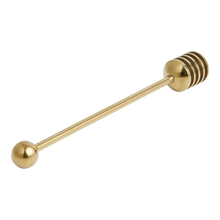 Meg Quinn Gold Stainless Steel Honey Dipper