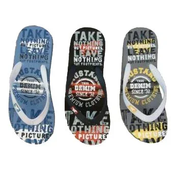 Mens Take Nothing Design 7-12 UK Flip Flops