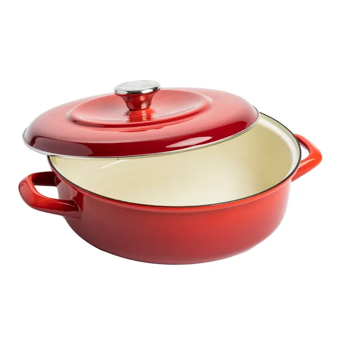 Merten & Storck 1873 Enamel Cast Iron Braiser 4 Quart