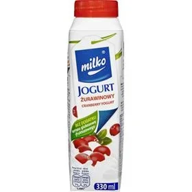MILKO CRANBERRY TRINKJOGURT 330 ML 6 STK