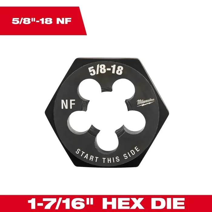 Milwaukee 1-7/16″ Hex Threading Dies