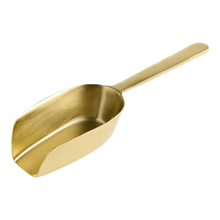 Mini Brushed Gold Stainless Steel Scoop