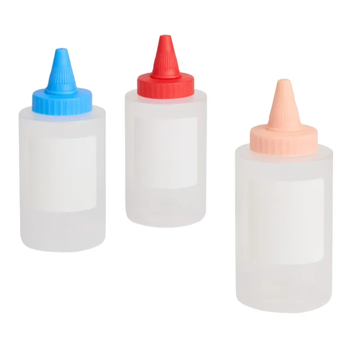 Mini Condiment Squeeze Bottles 3 Pack