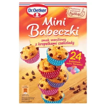 Mini Cupcakes Vanillegeschmack mit Schokodrops Dr. Oetker 250g
