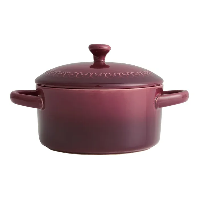 Mini Ombre Ceramic Floral Cocotte