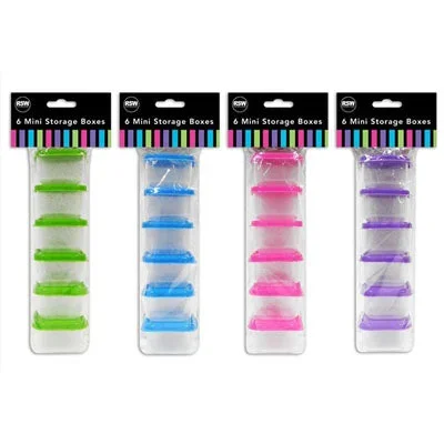 Mini Storage Boxes 6pk