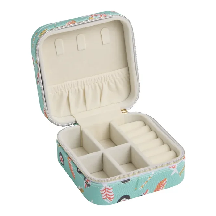 Mint Green Sushi Travel Jewelry Box