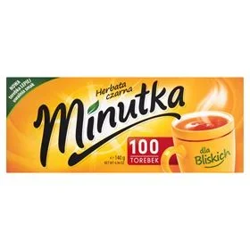 MINUTE SCHWARZTEE 140 G 5 STK