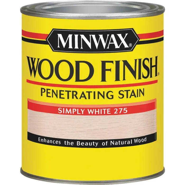 Minwax Wood Finish Penetrating Stain, Simply White, 1 Qt.
