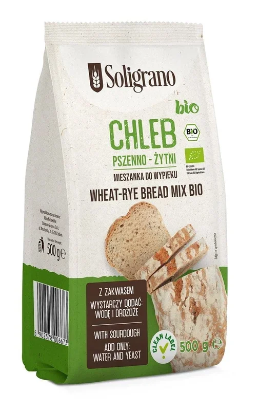 Mischung zum Backen von Weizen- und Roggenbrot BIO 500 g – SOLIGRANO