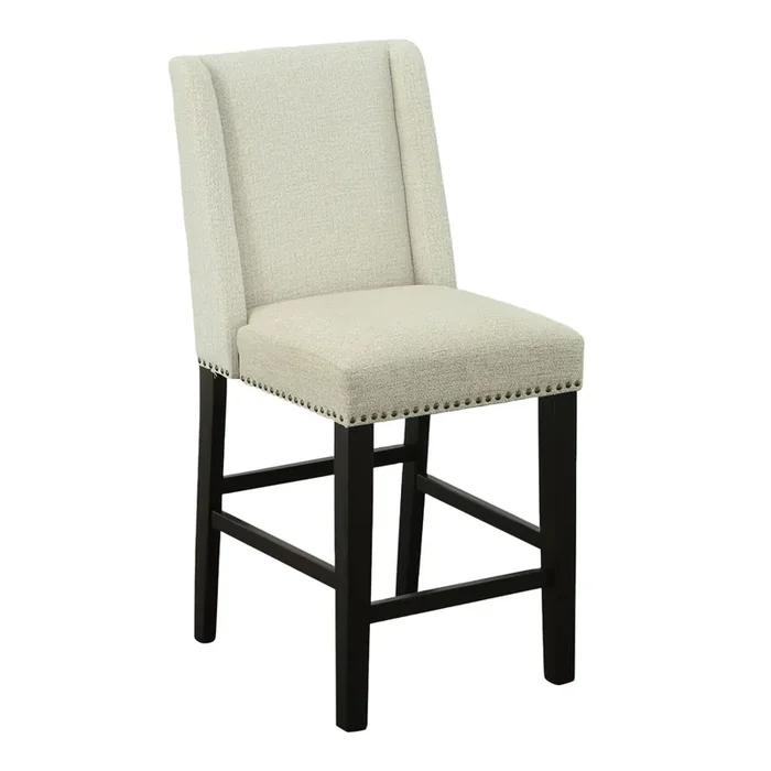Monte Wingback Upholstered Counter Stool 2 Piece Set