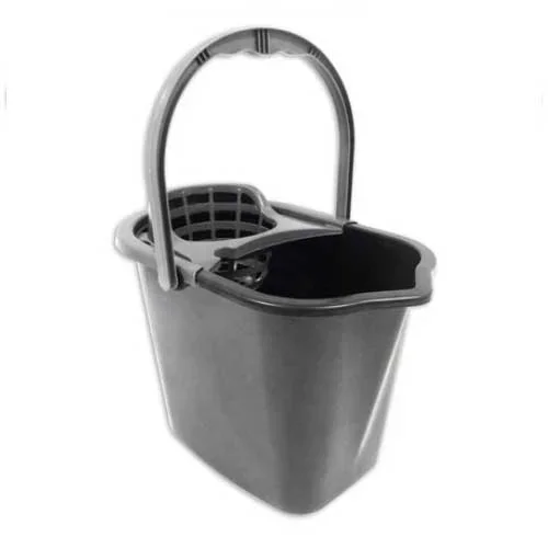 Mop Bucket with Wringer Graphite 10L