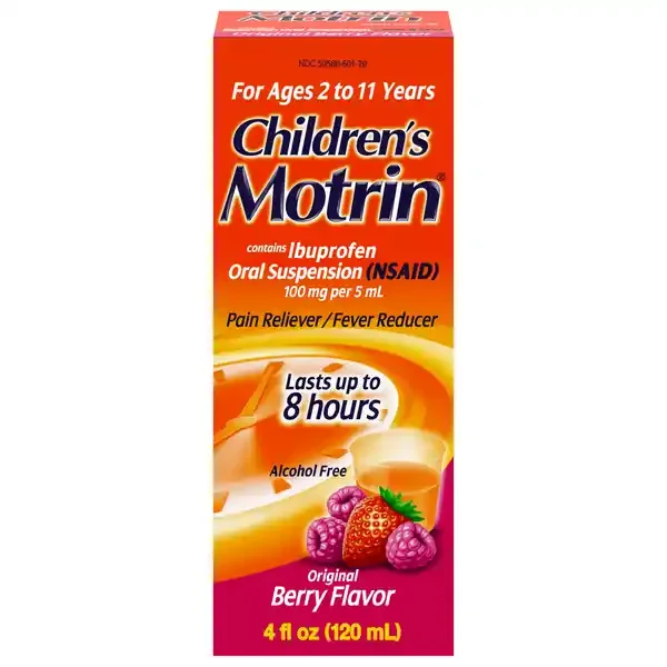 Motrin Children‘s Pain Fever Berry Ibuprofen Oral Suspension