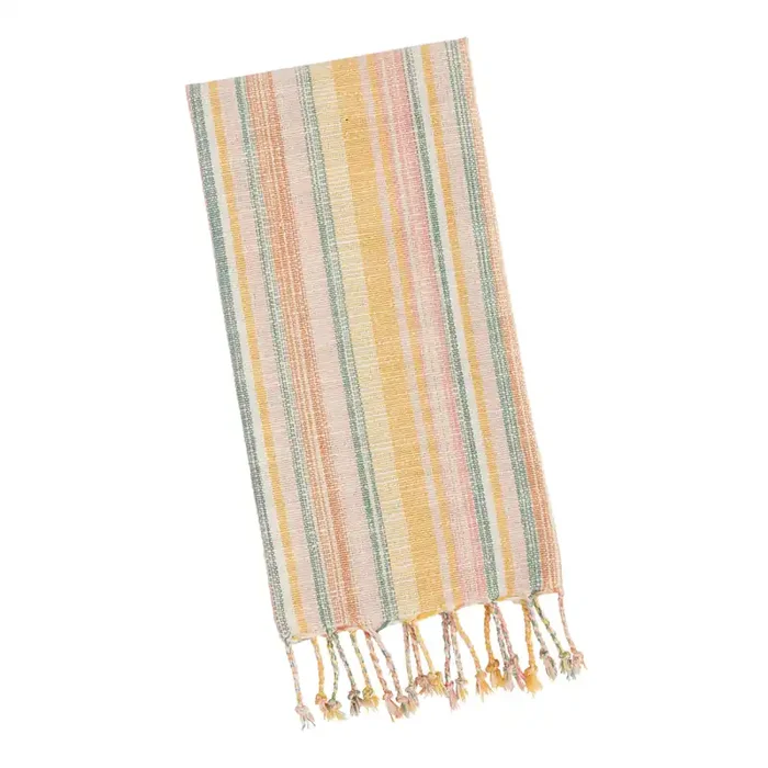 Multicolor Sunny Woven Stripe Kitchen Towel