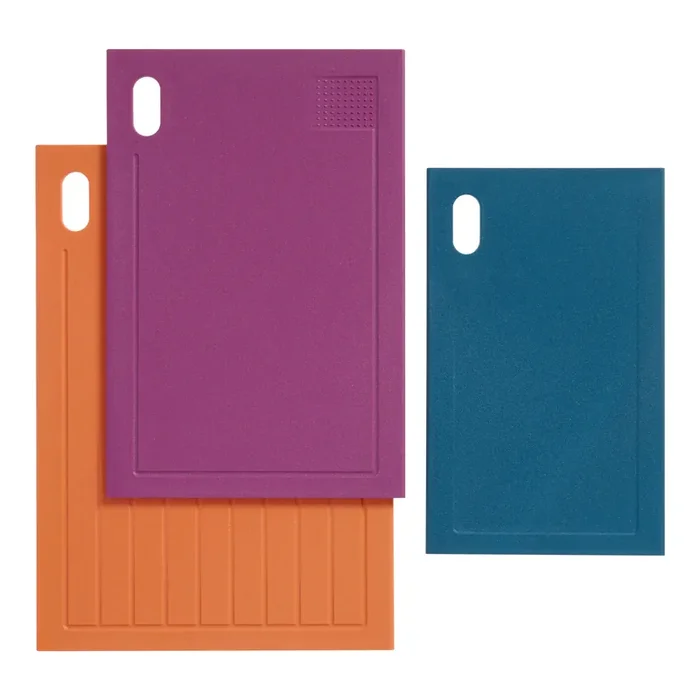 Multicolor Wheat Straw Cutting Boards 3 Piece Set