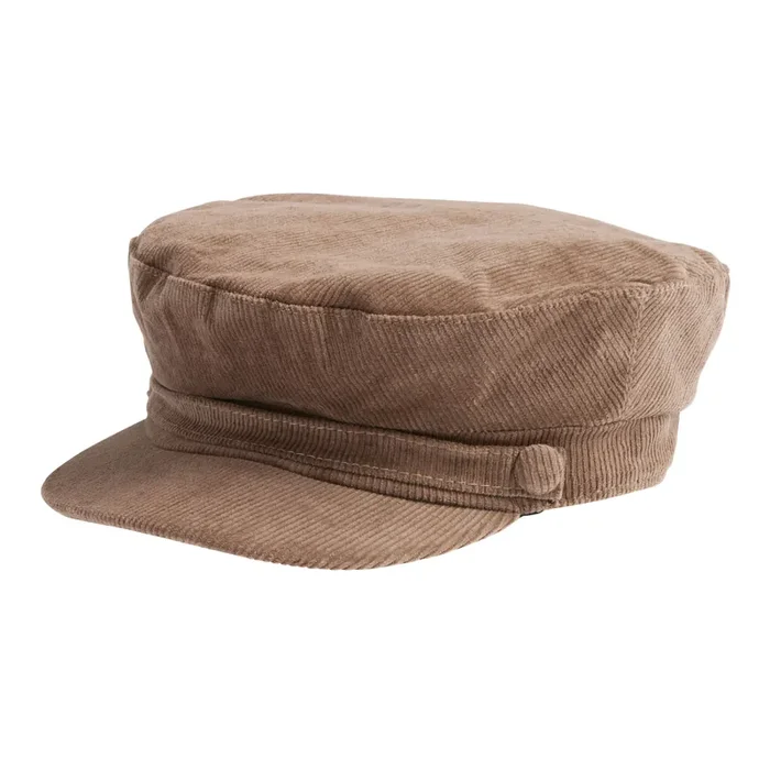 Mushroom Gray Corduroy Military Hat