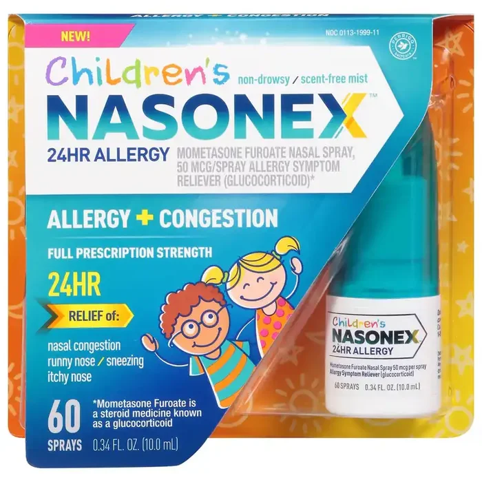 Nasonex Children‘s Full Prescription Strength Allergy + Congestion 0.34 fl oz