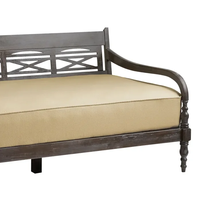 Natural Oatmeal Burlap Twin Mattress Cover