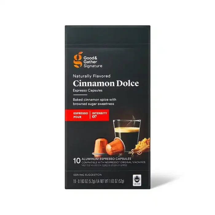 Naturally Flavored Cinnamon Dolce Espresso Capsules – 10ct – Good & Gather™