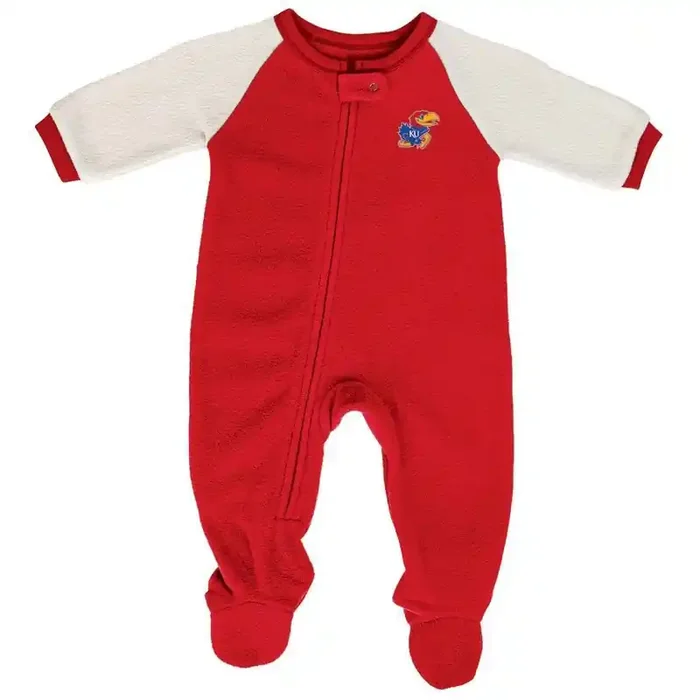 NCAA Kansas Jayhawks Infant Boys‘ Blanket Sleeper – 6-9M