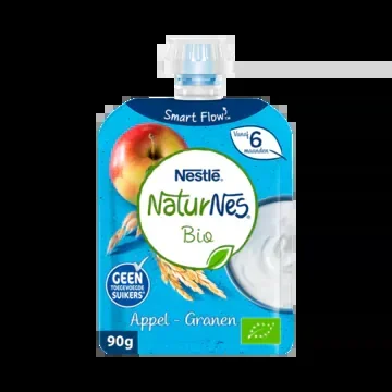 Nestle Naturnes organic apple and grains squeeze fruit (from 6 months)