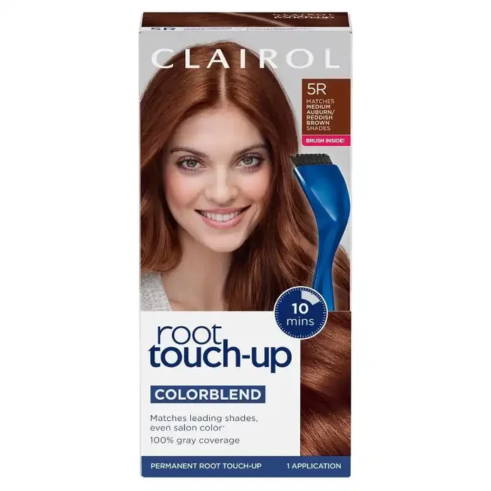 Nice‘n Easy Clairol Root Touch-Up Permanent Hair Color – 5R Medium Auburn Reddish Brown Hair Dye Kit