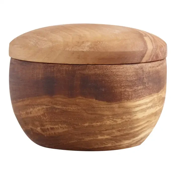 Olive Wood Salt Keeper