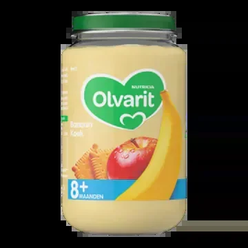 Olvarit Banana with biscuits (from 8 months)