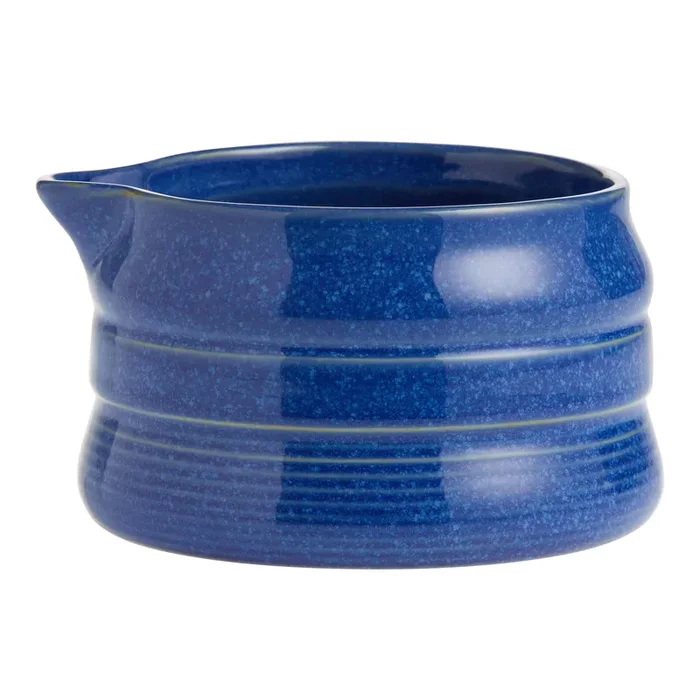 Ombre Reactive Glaze Ceramic Ribbed Chawan Matcha Tea Bowl