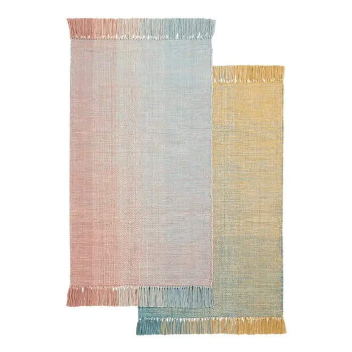 Ombre Woven Cotton Area Rug