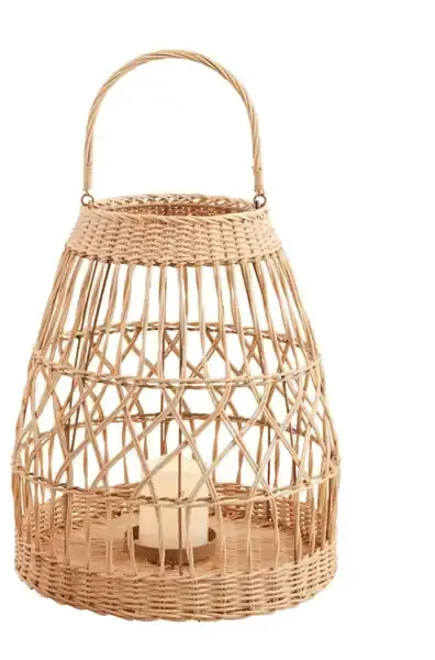 OPEN WEAVE LANTERN SET LG