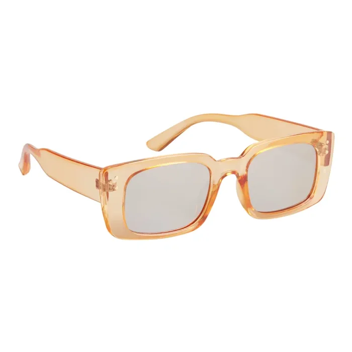 Orange Recycled Rectangle Sunglasses