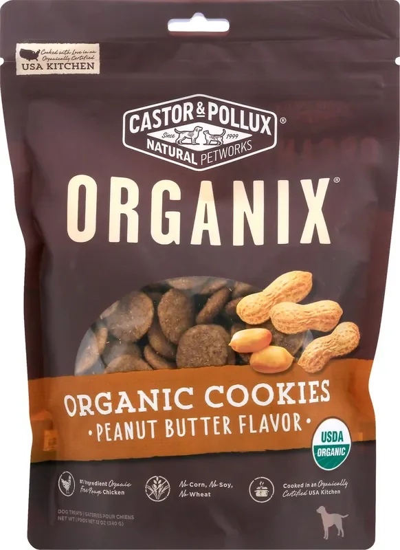 Organix Organic Peanut Butter Flavor Cookies 12 oz